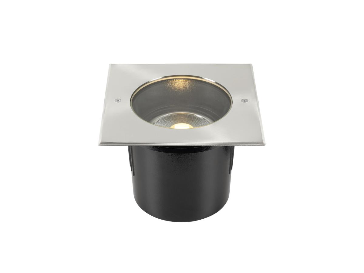SLV - DASAR ES111, grondspot, vierkant, inox 316, max. 75 W, IP67 - 229234