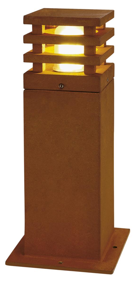 SLV - RUSTY SQUARE 40 outdoor armatuur, corten staal, E27 Energy - 229420