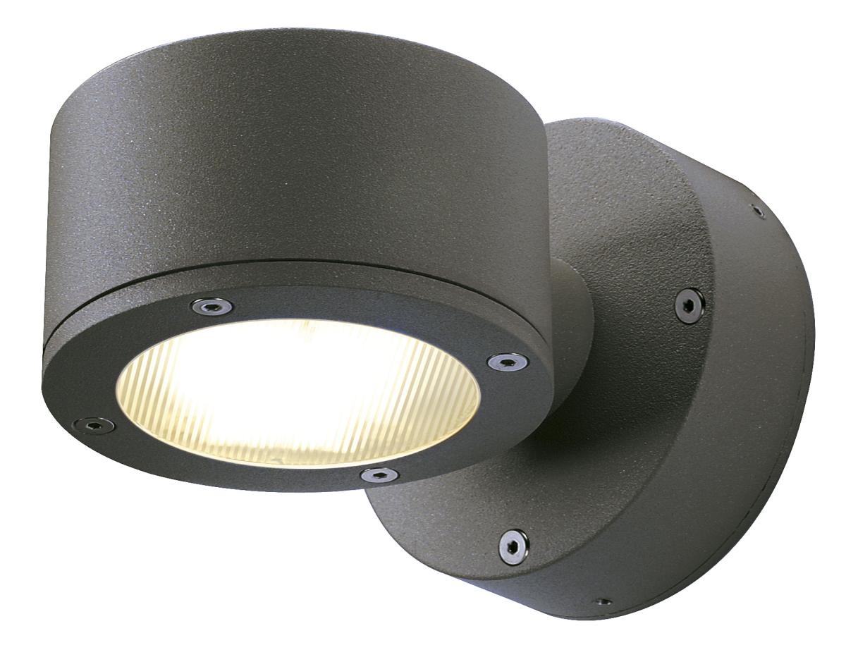 SLV - SITRA WALL, antraciet, GX53 Energy Saver, max. 9 W, IP44 - 230355