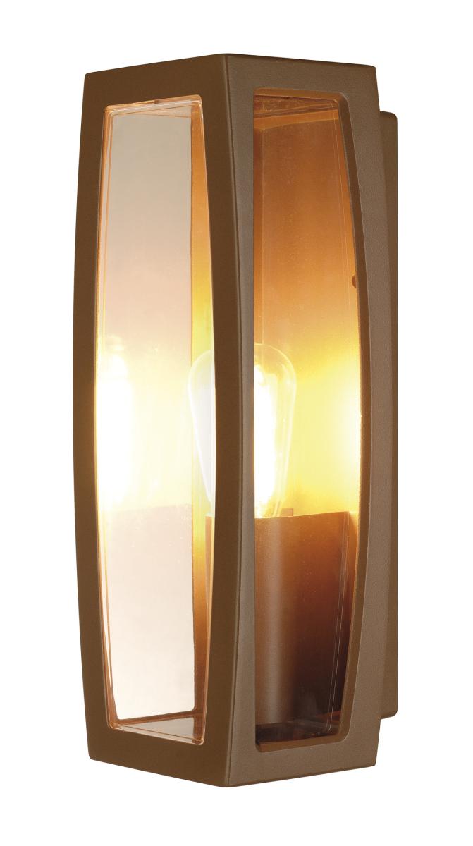 SLV - MERIDIAN BOX 2 outdoor armatuur, roestkleur, E27, max. 25 - 230657