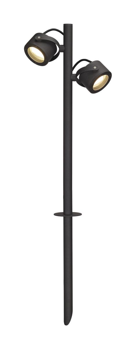 SLV - SITRA 360 SL, grondpin, antraciet , 2xGX53, max. 9 W, IP44 - 231535