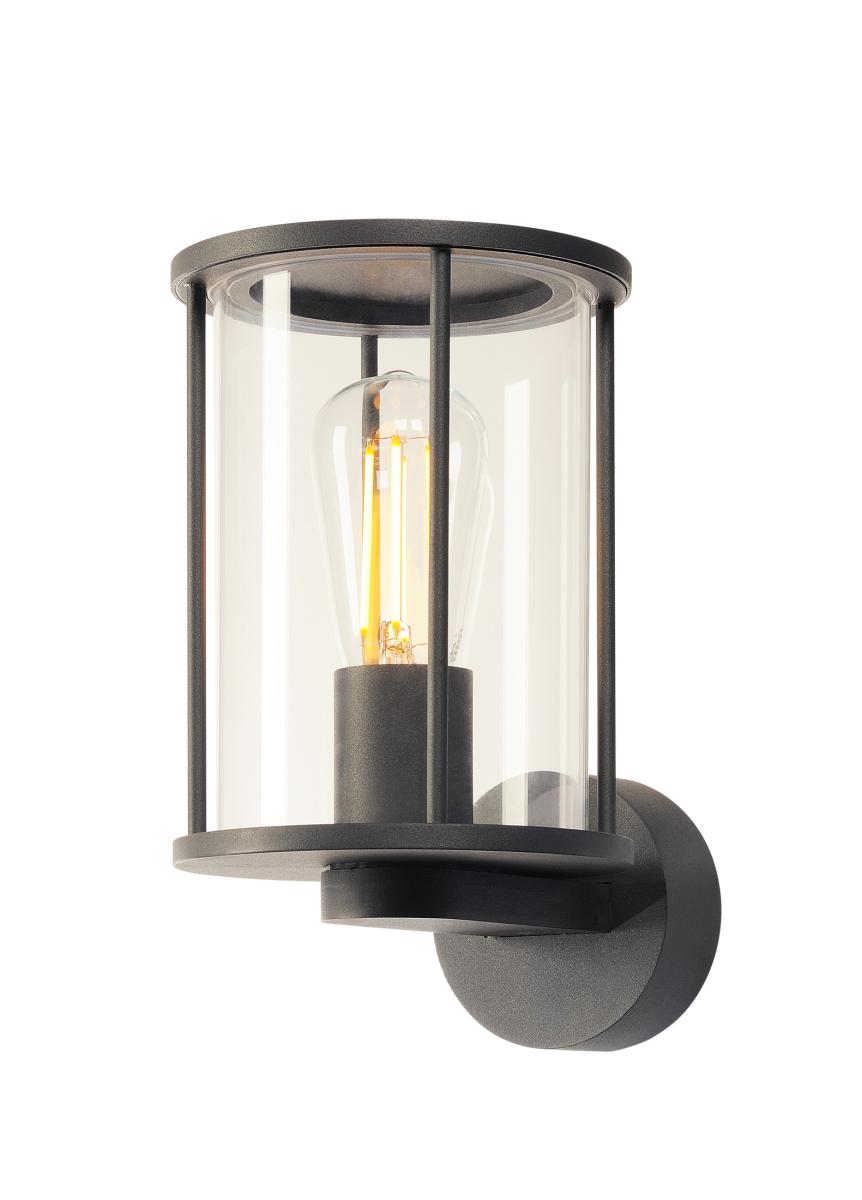 SLV - PHOTONIA wandlamp, rond, antraciet, helder glas - 232045