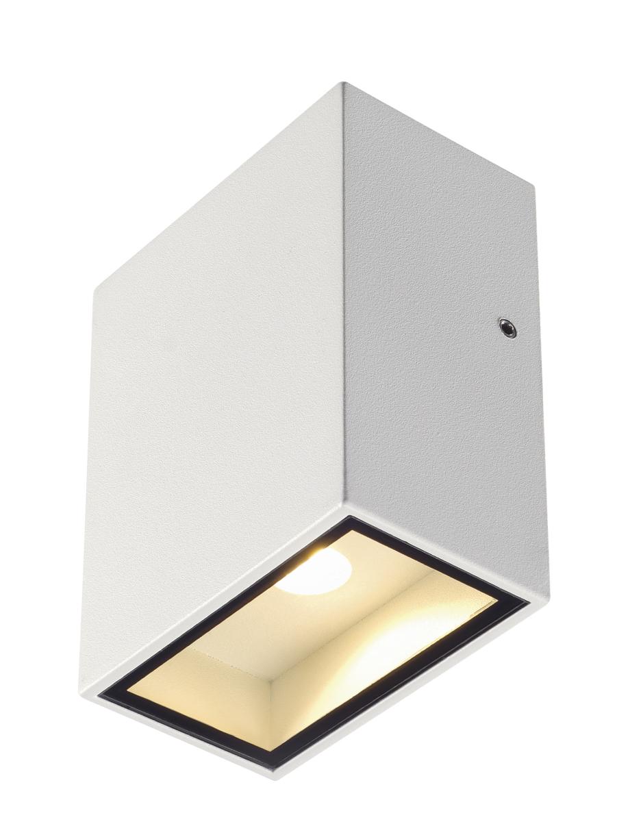 SLV - QUAD 1 XL, wandarmatuur, vierkant, wit, LED, 1x3,2 W, 3000 K - 232431