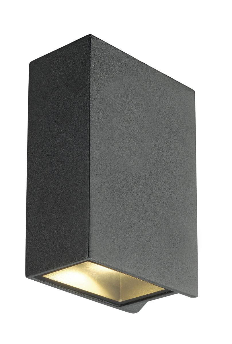 SLV - QUAD 2 XL, wandarmatuur, vierkant, antraciet, LED, 2x3, 2 - 232445