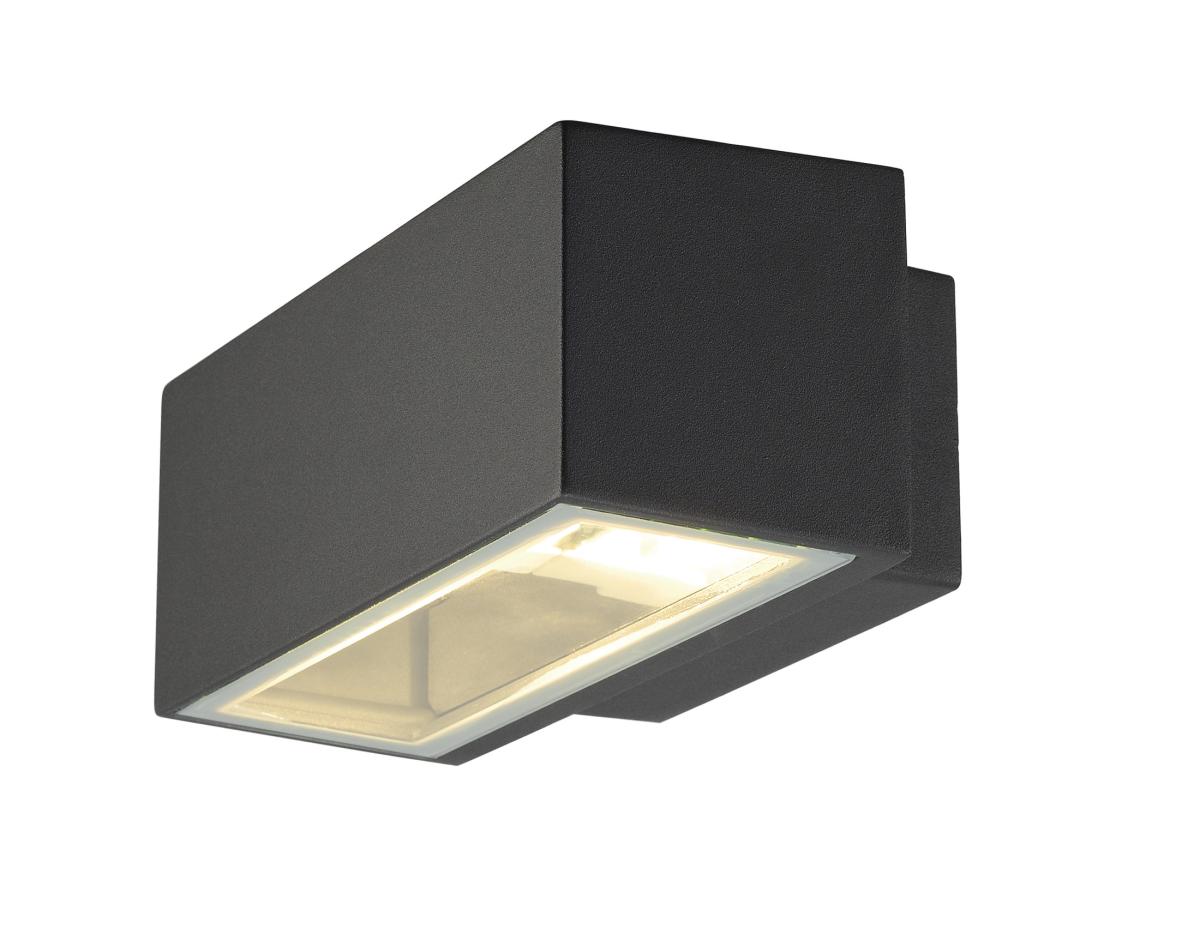 SLV - BOX R7s, wandarmatuur, vierkant, antraciet, R7s, max. 80 - 232485