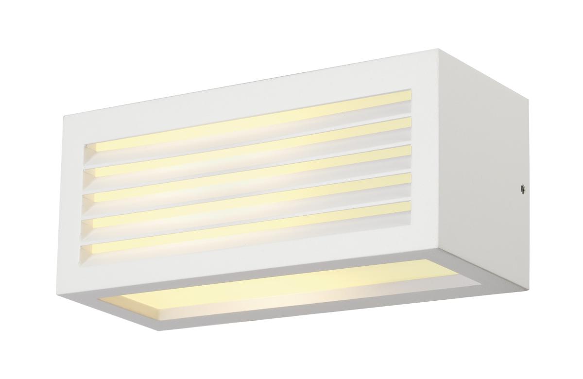 SLV - BOX L E27, wandarmatuur, vierkant, wit, E27, max. 18 W - 232491