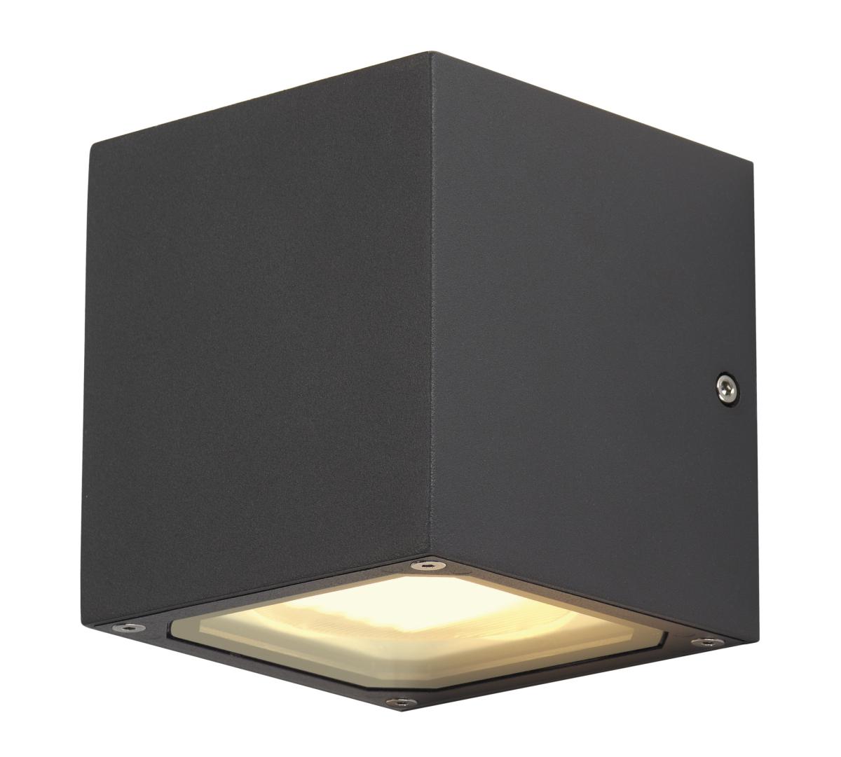 SLV - SITRA CUBE, wandarmatuur, antraciet, GX53, max. 9 W - 232535