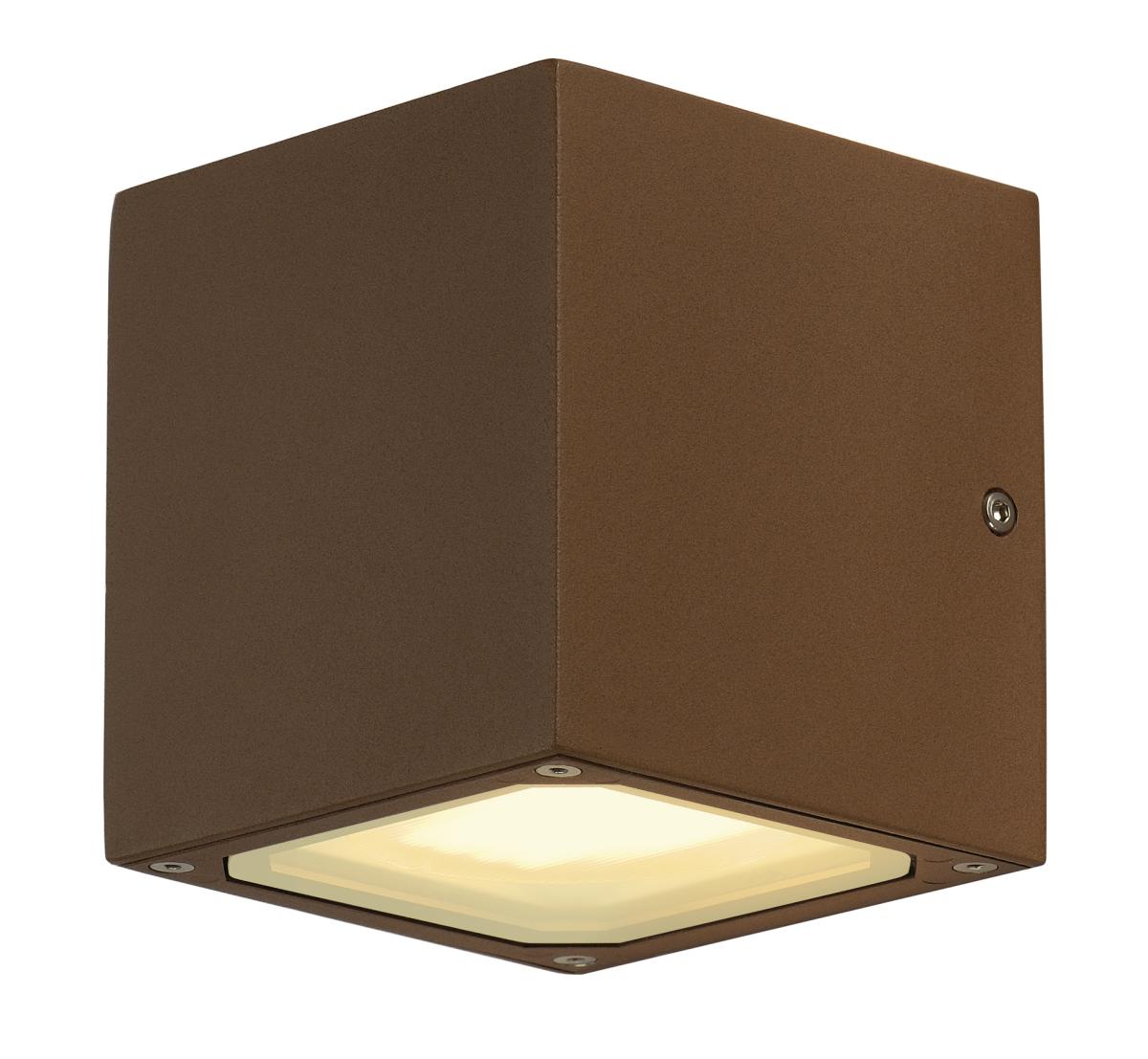 SLV - SITRA CUBE, wandarmatuur, koper roest, GX53, max. 9 W - 232537