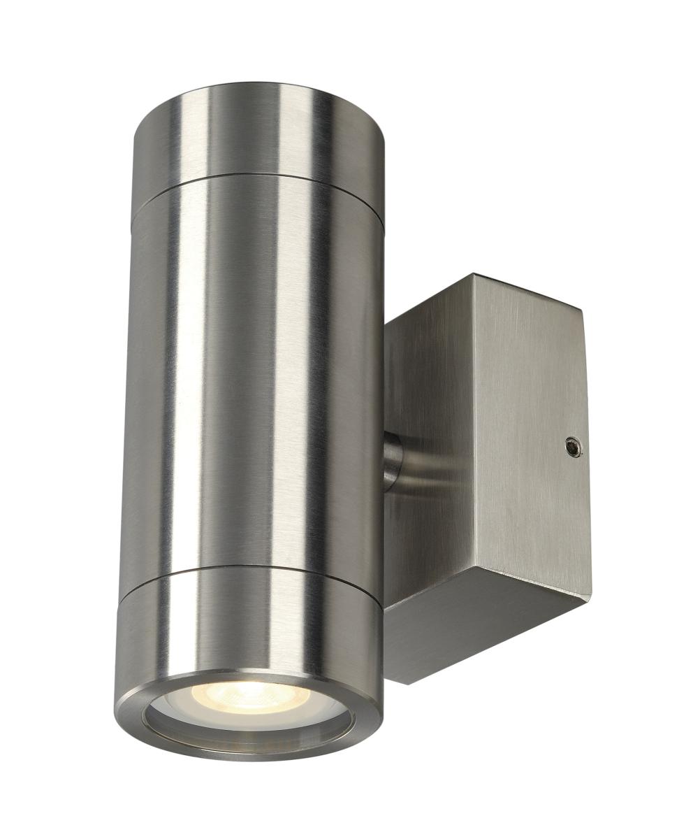 SLV - ASTINA STEEL GU 10, wandarmatuur, rond, inox 304 - 233302