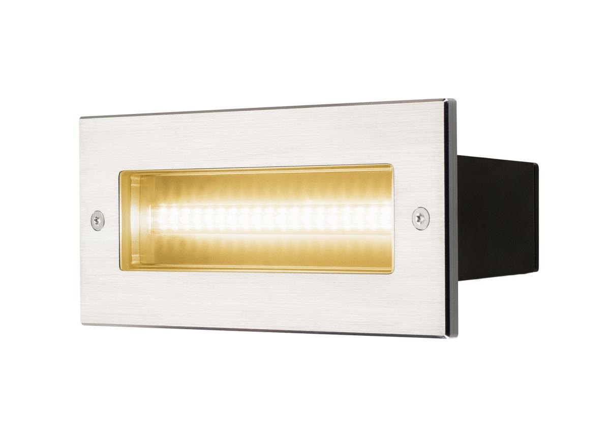 SLV - BRICK, outdoor wandinbouwarmatuur, led, 3000 k, roestvrij - 233650