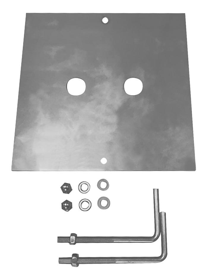 SLV - Betonankerset SQUARE POLE, ROX ACRYL POLE en ARCOLOS UP - 1000343