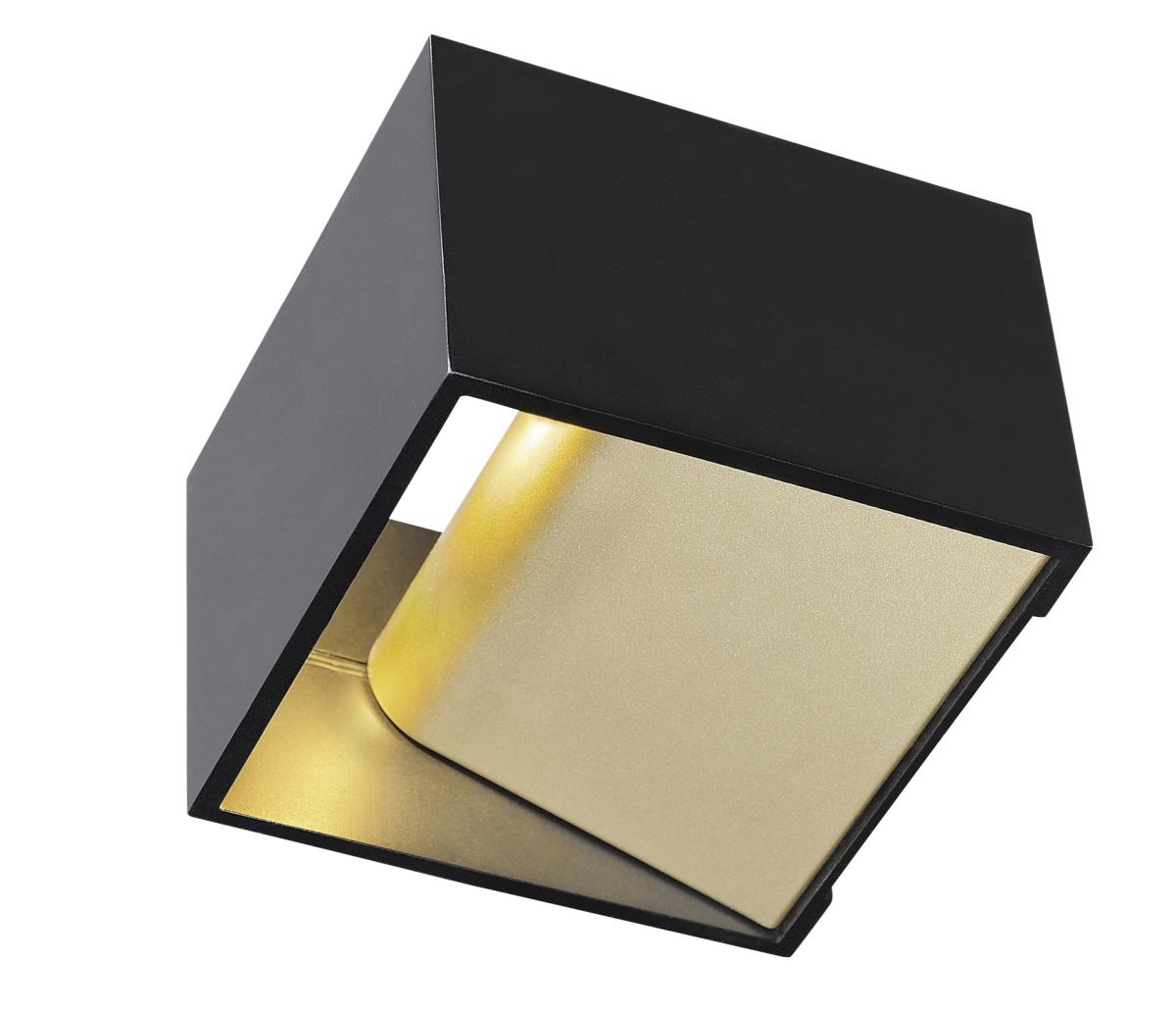 SLV - LOGS IN LED wandlamp, zwart/messing, 2000 K 3000 K Dim to - 1000638