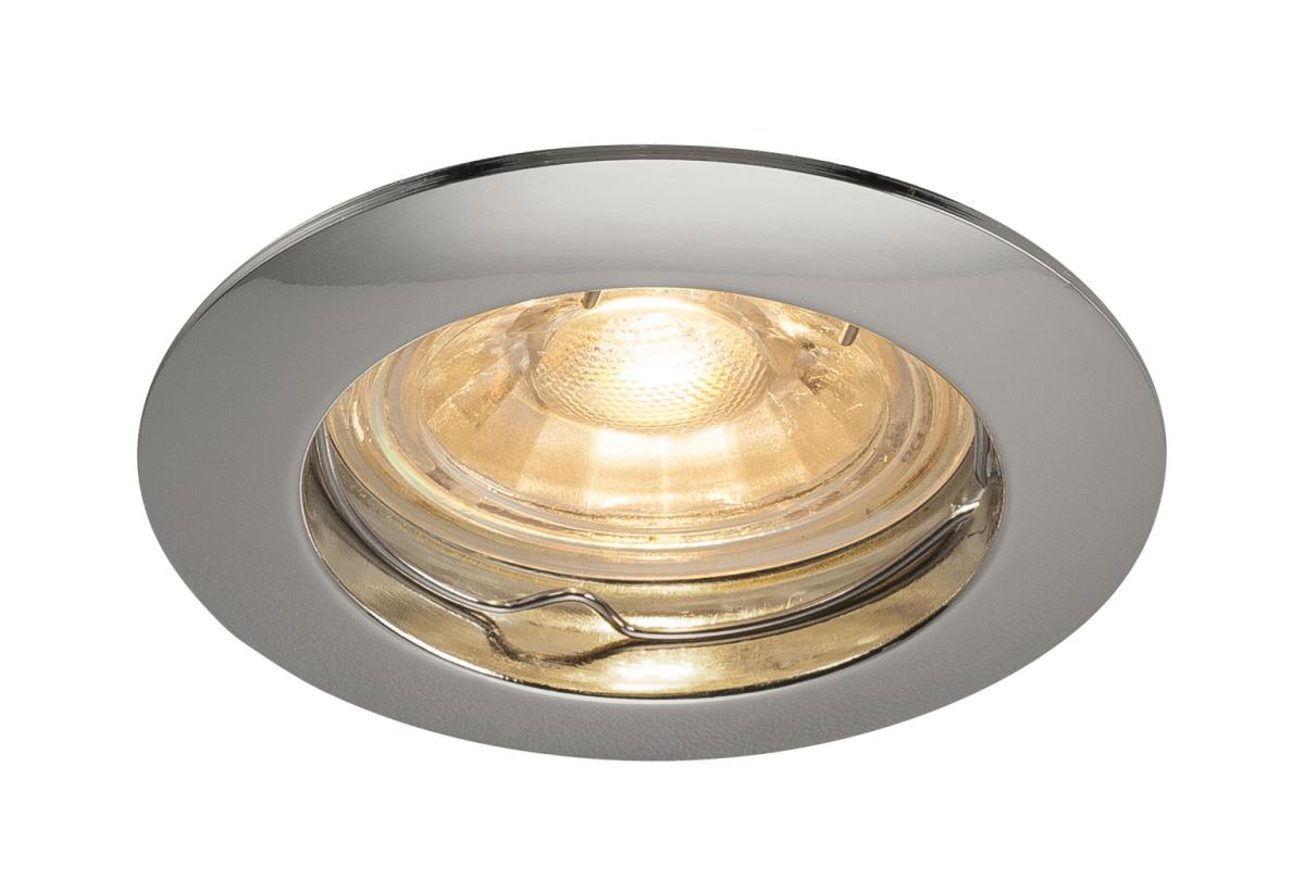 SLV - PIKA QPAR51 plafondinbouwlamp, star, chroom, max. 50 W - 1000715