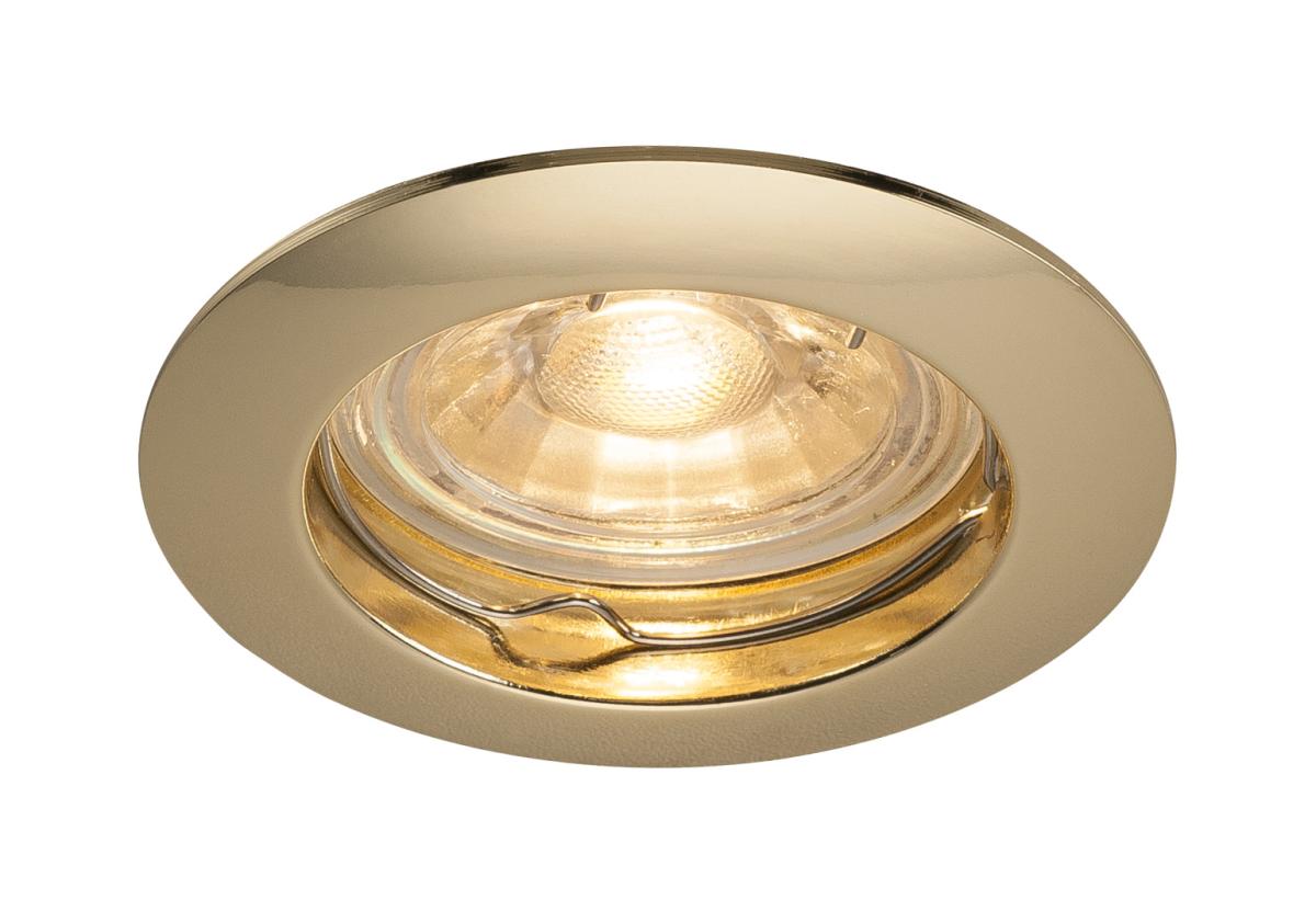 SLV - PIKA QPAR51 plafondinbouwlamp, star, messing, max. 50 W - 1000716