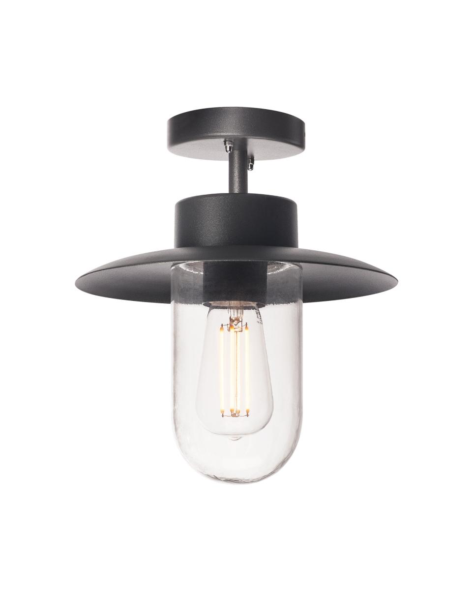 SLV - MOLAT E27 Outdoor plafondlamp, antraciet, max. 60 W, IP44 - 1000823