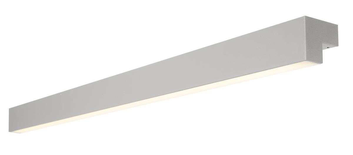 SLV - L LINE 120 LED, wand en plafondlamp, IP44, 3000 k, zilver - 1001304