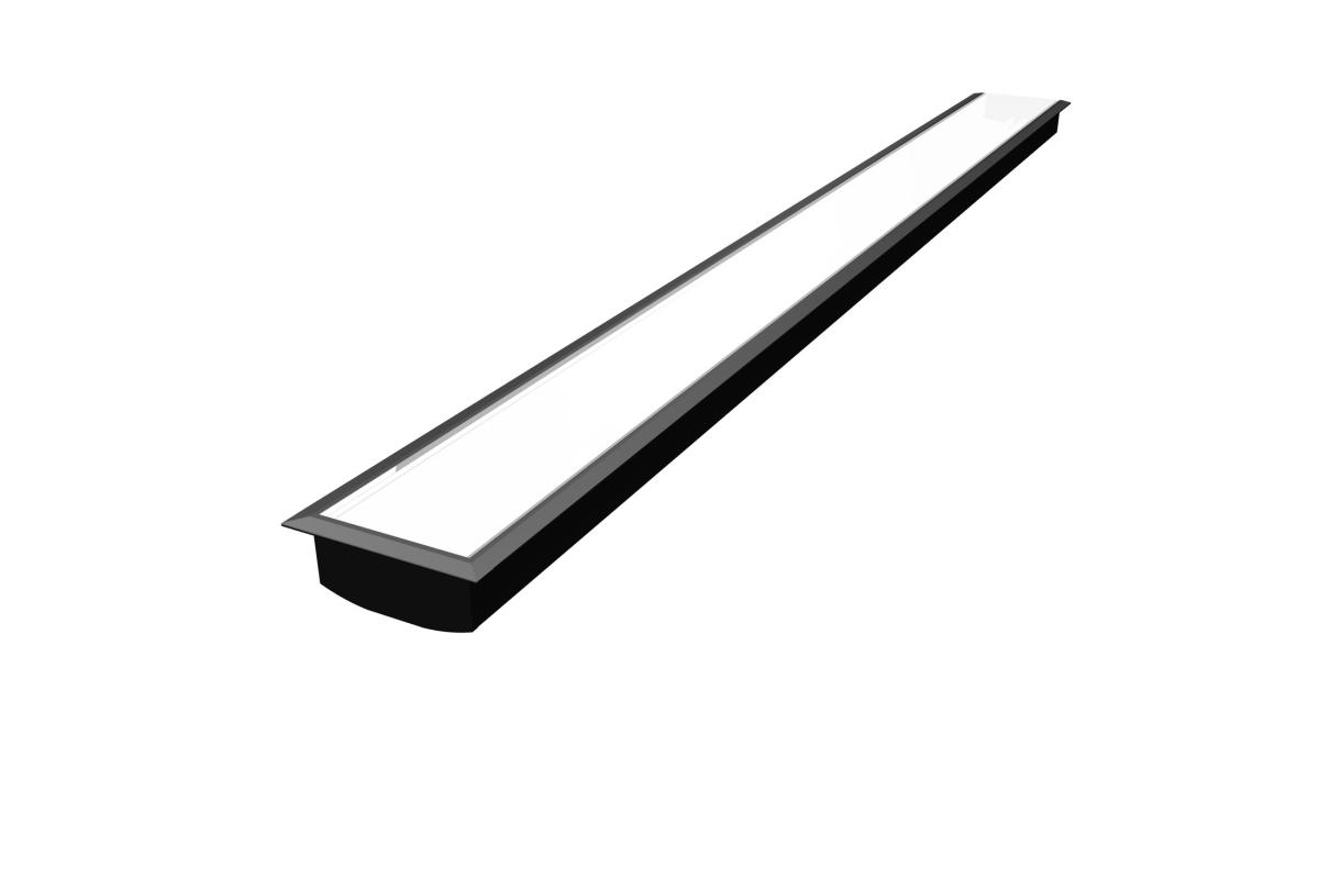 SLV - GRAZIA 60, inbouwprofiel 1,5 m zwart - 1004905