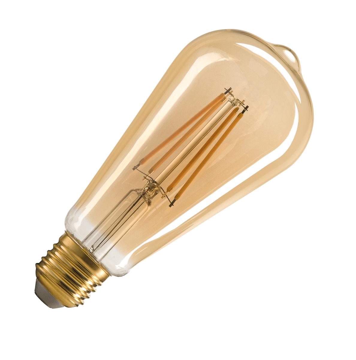 SLV - ST64 E27, led armatuur goud 7,5 W 2500 K CRI 90 320° - 1005265
