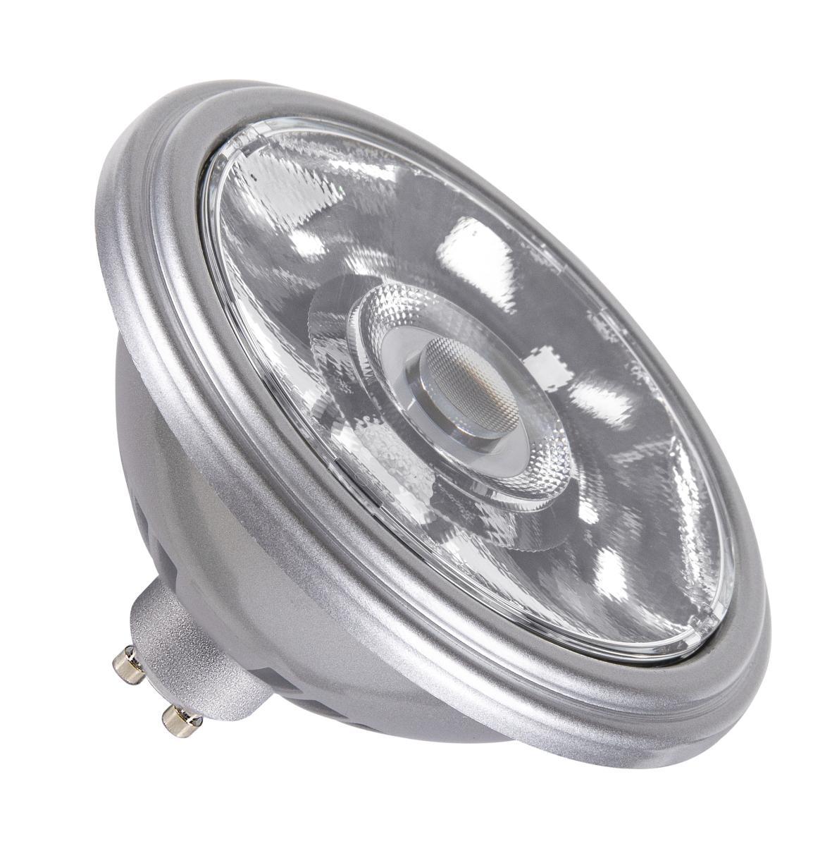 SLV - QPAR111 GU10, led armatuur zilver 12,5 W 4000 K CRI 90 10° - 1005281