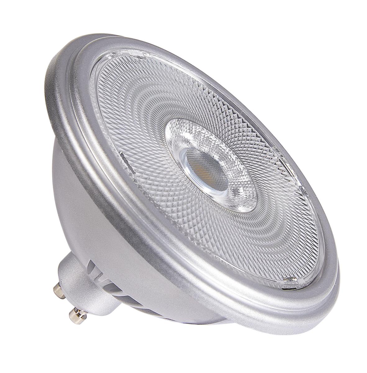 SLV - QPAR111 GU10, led armatuur zilver 12,5 W 4000 K CRI 90 30° - 1005282