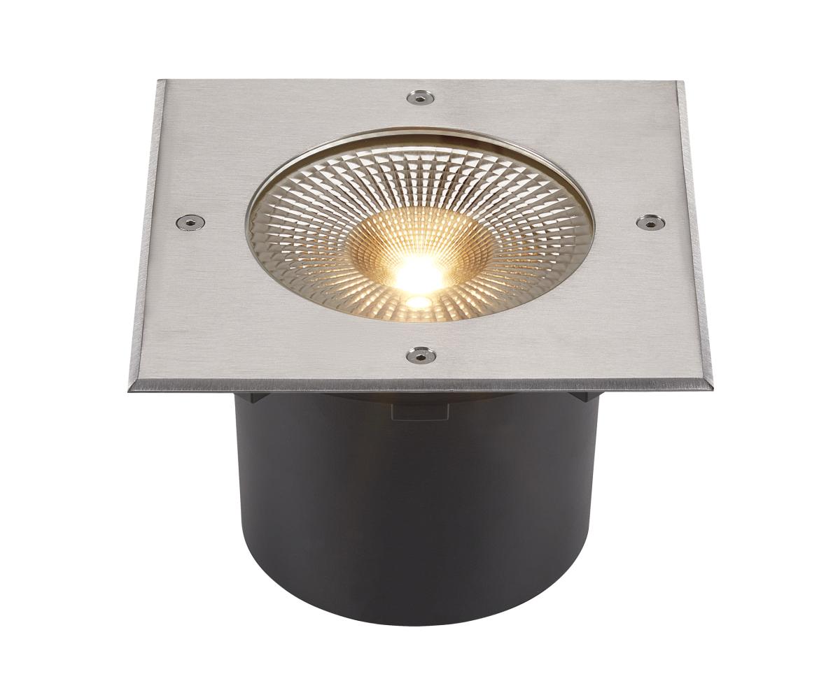 SLV - ROCCI 200 EL hoekig, vloerinbouwarmatuur zwart 16 W 3000 K - 1006105