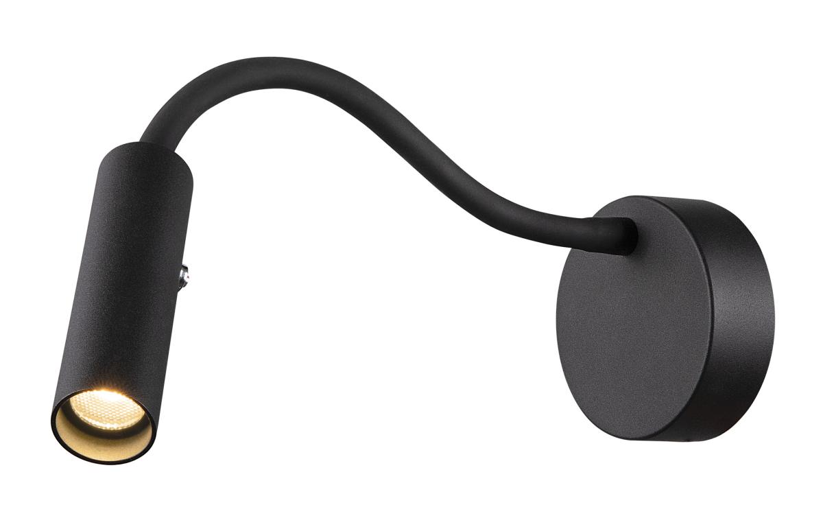 SLV - KARPO GOOSE, wandopbouwarmatuur zwart 5,8 W 3000 K 40° - 1006162