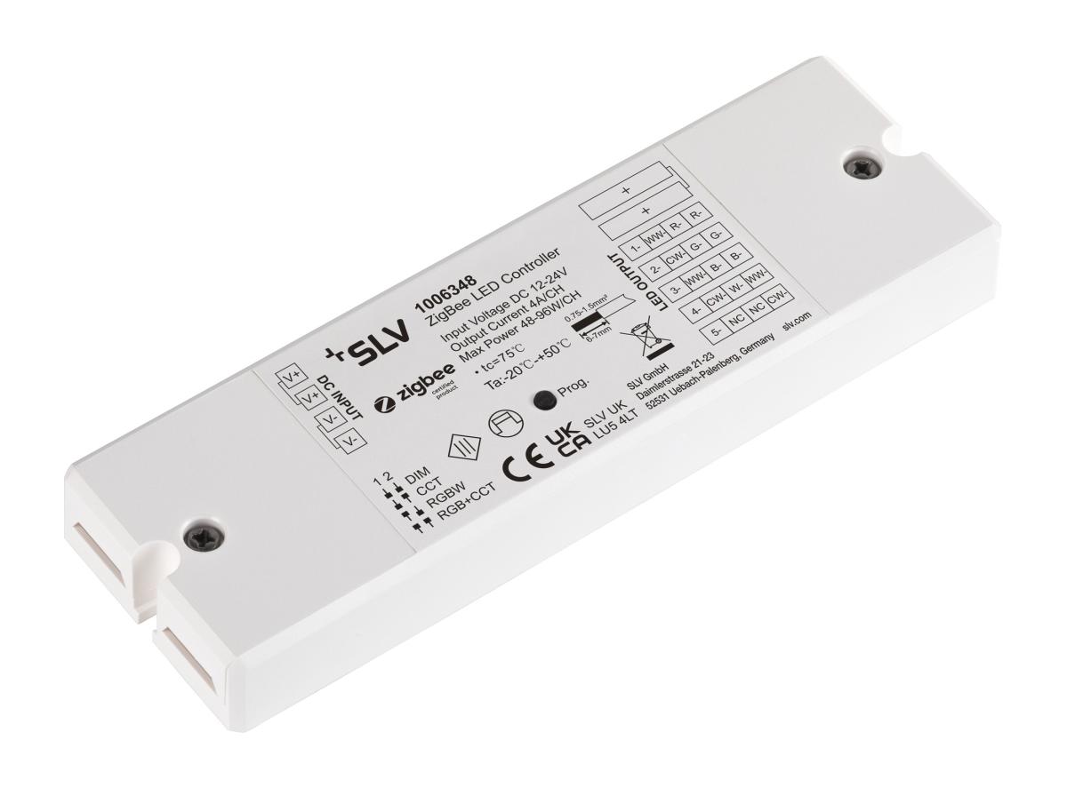 SLV - Controller, CCT RGBW 12 24V ZigBee 3.0 wit - 1006348