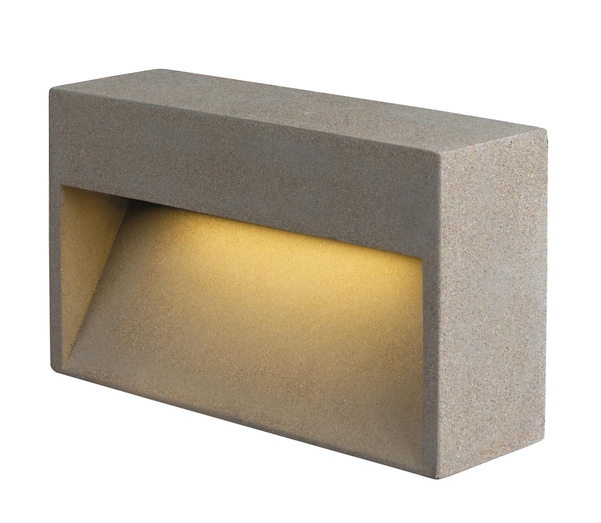 SLV - CONCRETO L, WL wandopbouwarmatuur grijs, 12 W, 570 lm - 1006405