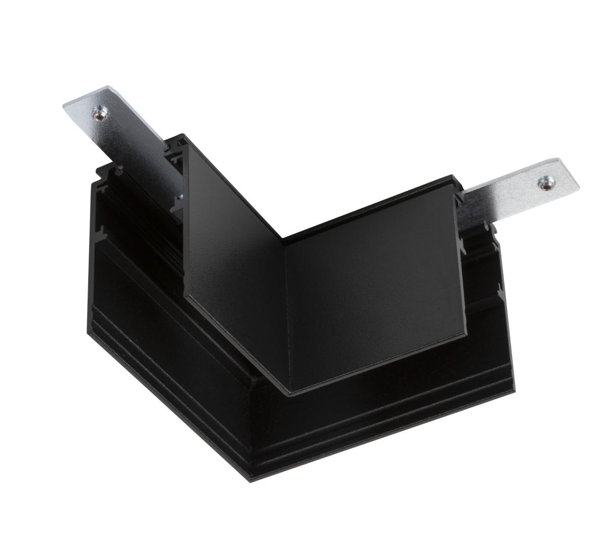 SLV - L aansluiting, 48V TRACK, voor opbouwrail diep, links, zwart - 1006581