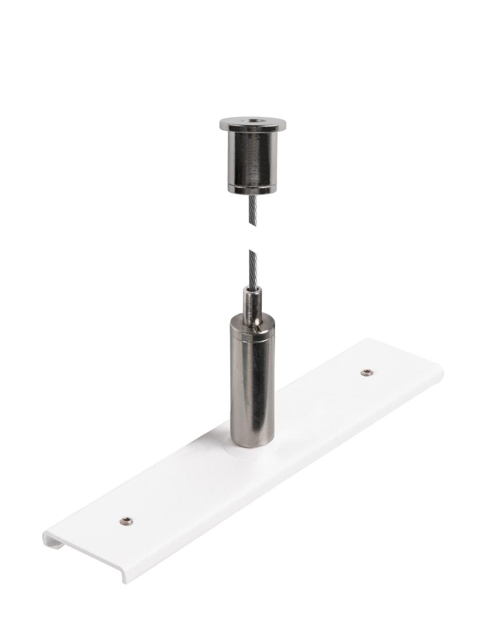 SLV - railversterkingsplaat met ophangingsset, 48V TRACK, 3 m - 1006604