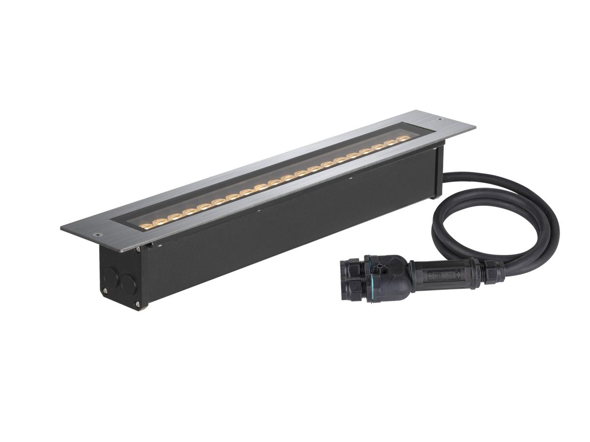 SLV - DASAR® 600, vloerinbouwarmatuur, 18 W, 3000 K, IP65/IP67 - 1007195