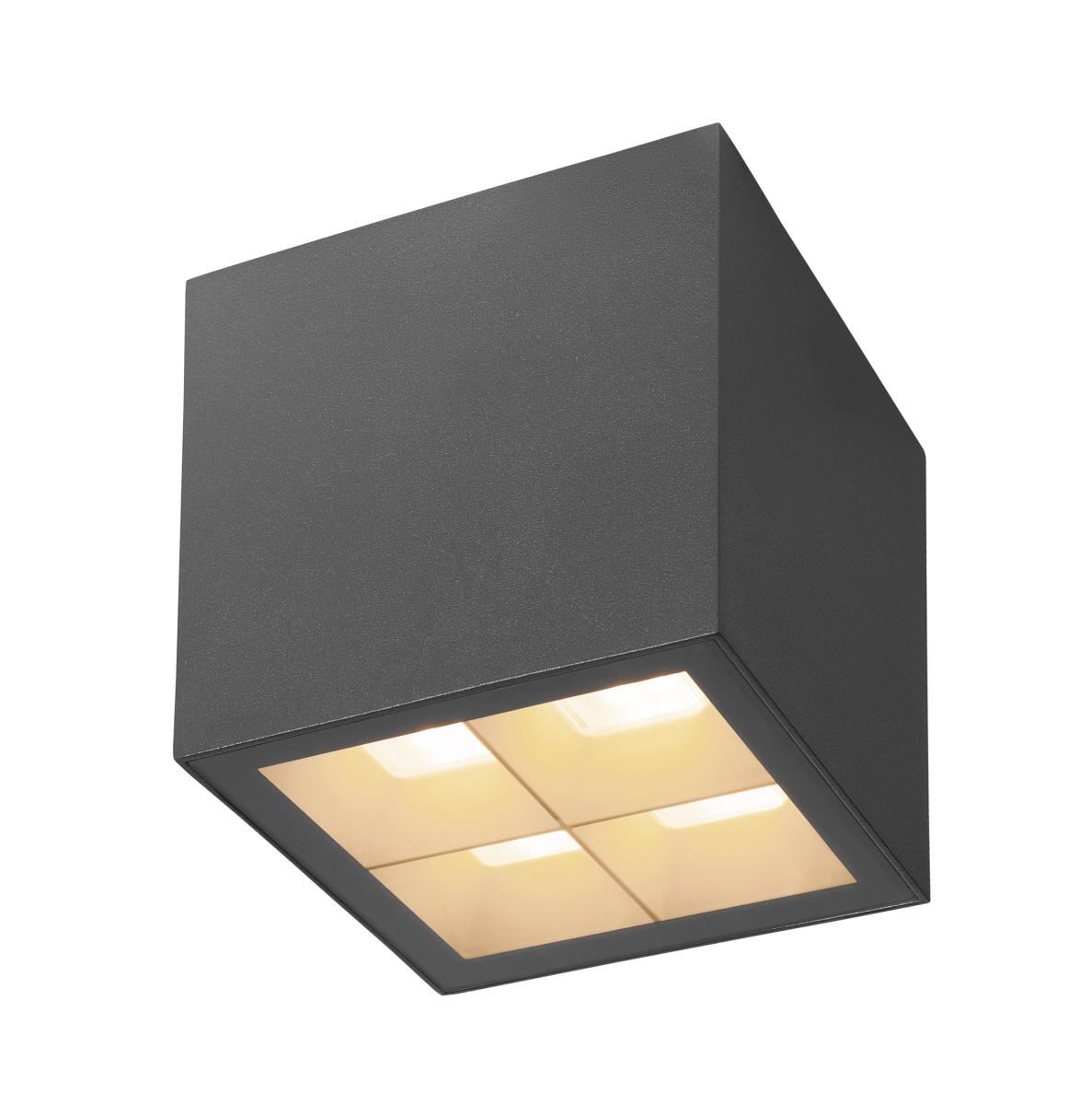 SLV - S CUBE, plafondopbouwarmatuur, 2700/3000 K, 15 W, PHASE - 1007461
