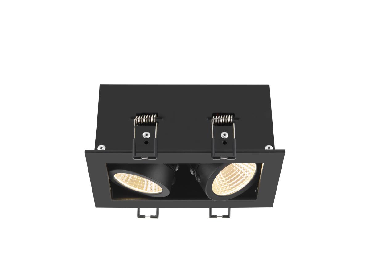 SLV - KADUX, plafondinbouwarmatuur, double, 3000 K, 38°, IP 20 - 1007559
