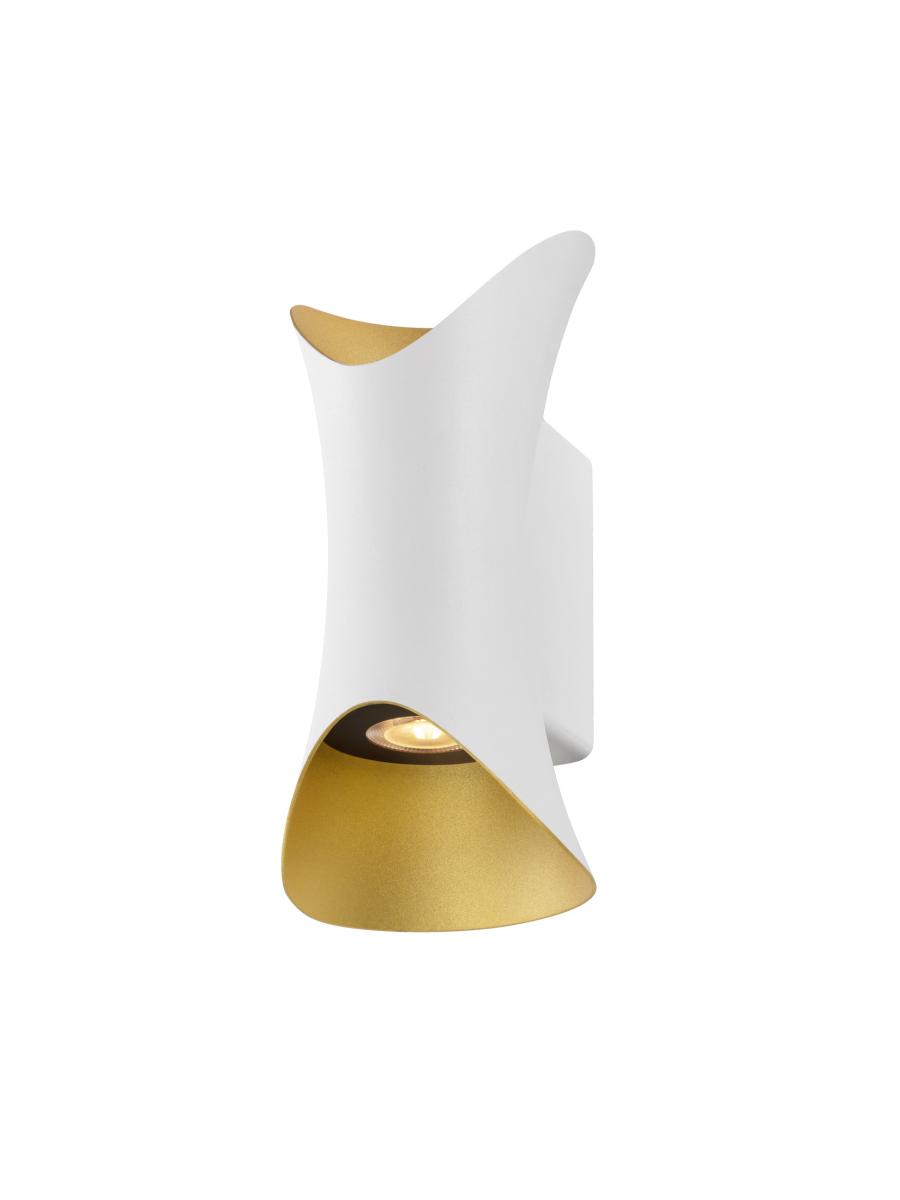 SLV - MODELA, wandlamp, up/down, 2700 K, FASE, wit/goud - 1007806