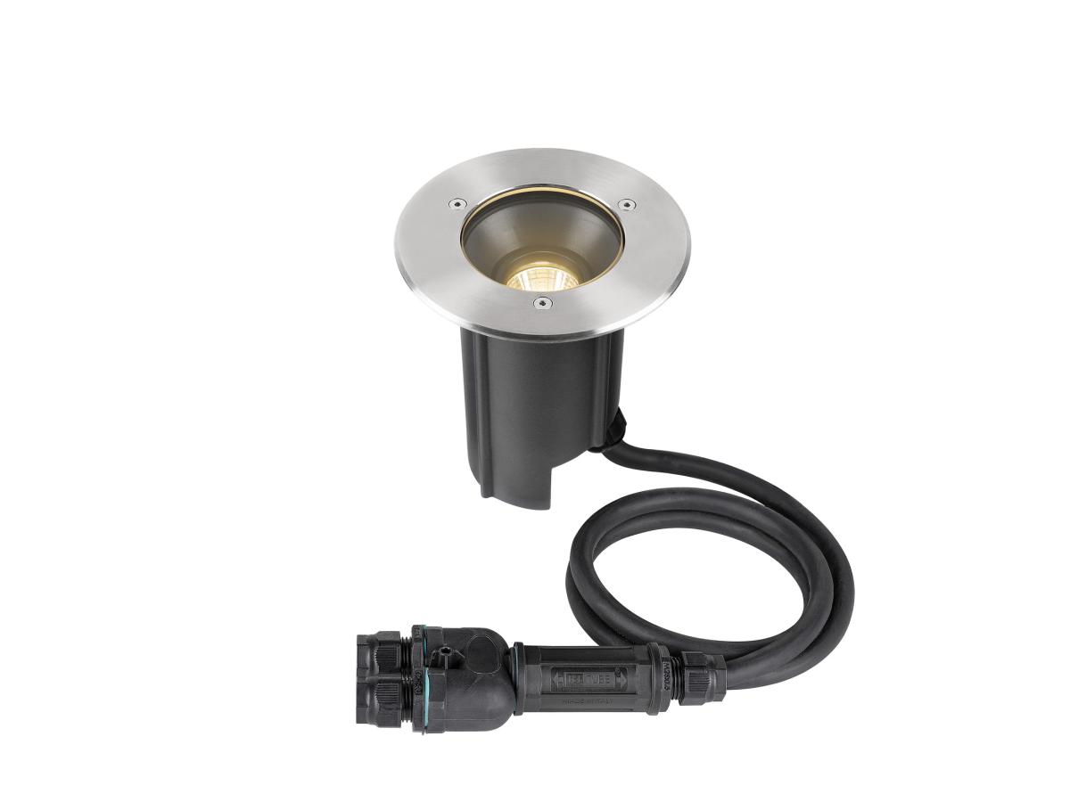 SLV - DASAR® M, vloerinbouwarmatuur, ronde afdekking, 24°, 3000 - 1007810