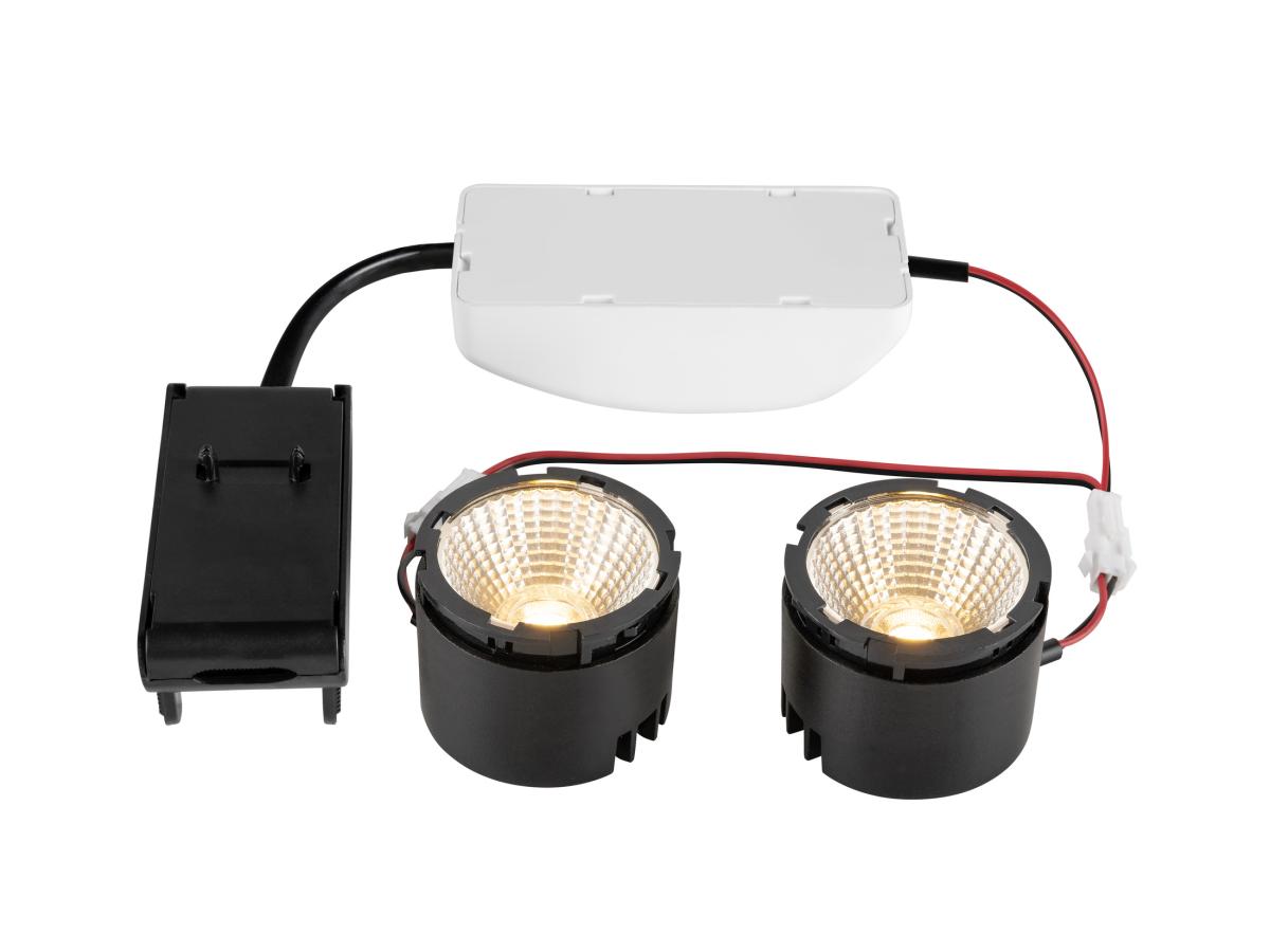 SLV - NEW TRIA® 155, DOUBLE ledmodule, 2700 K, 38°, PHASE, zwart - 1008005