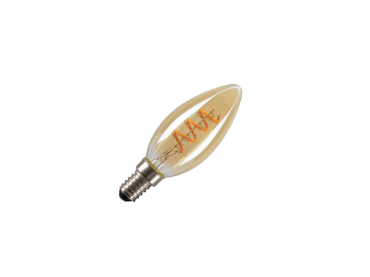 SLV - LED C35, ledarmatuur, goud, E14, 2 W, 2200 K - 1008648