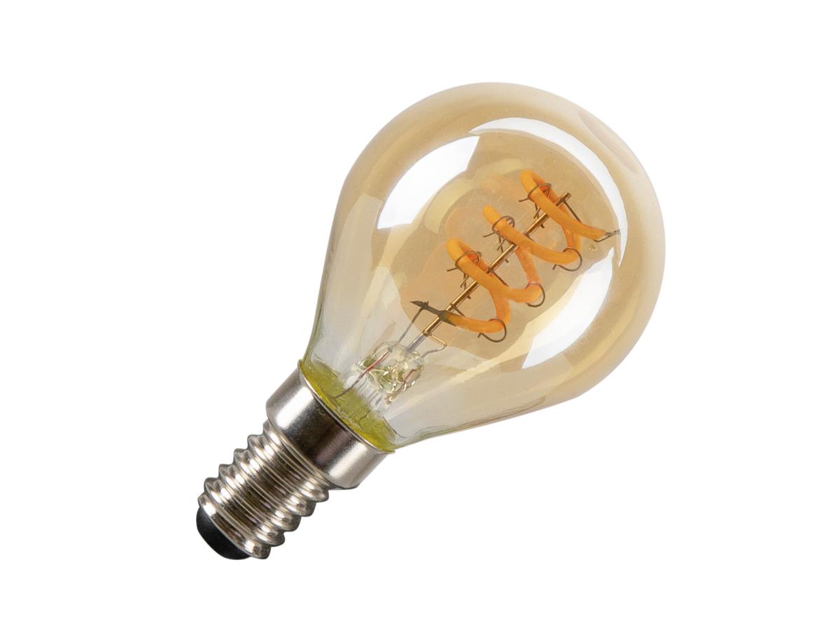 SLV - LED G45, ledarmatuur, goud, E14, PHASE, 2 W, 1800 K - 1008649