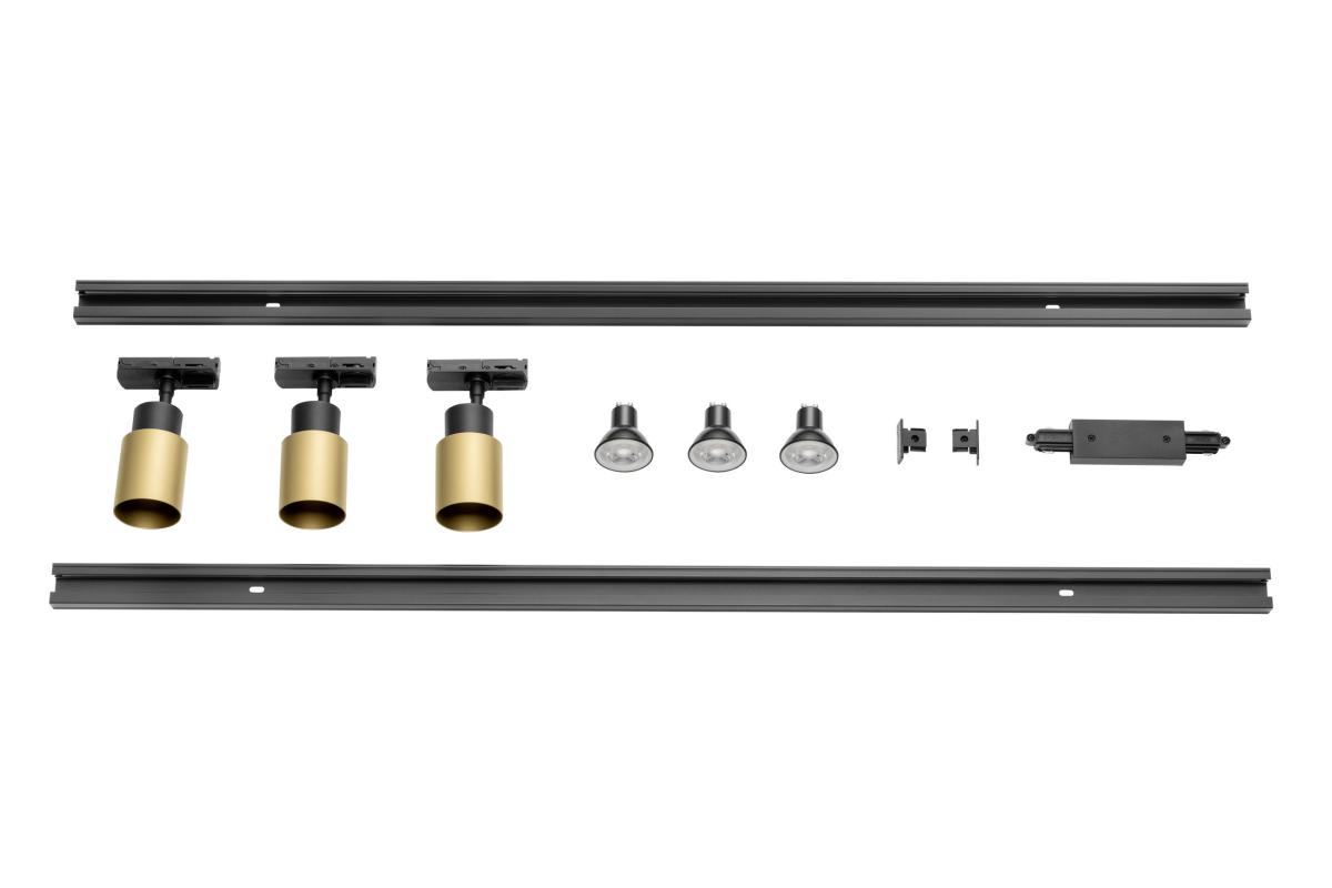 SLV - PURI 2.0, 1Ph, Triple track set, QPAR51, goud/zwart - 1008904