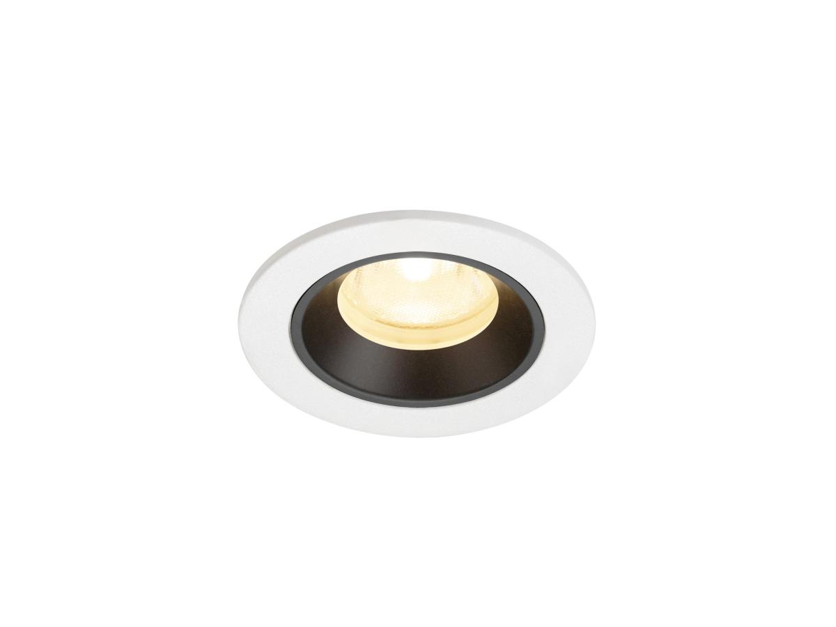 SLV - NUMINOS® XS, plafondinbouwarmatuur wit/zwart 3000 K 40° - 1009301