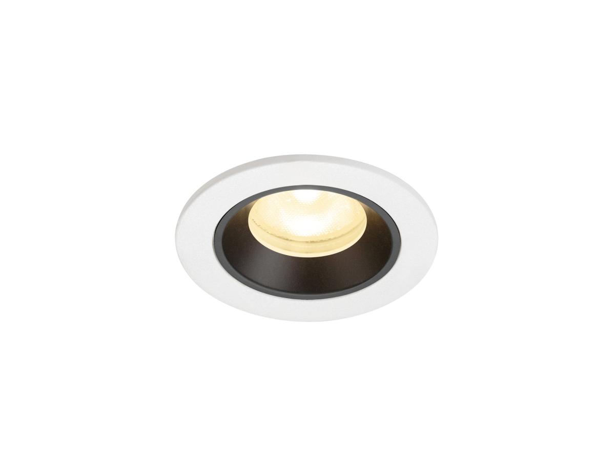 SLV - NUMINOS® XS, plafondinbouwarmatuur wit/zwart 3000 K 55° - 1009304