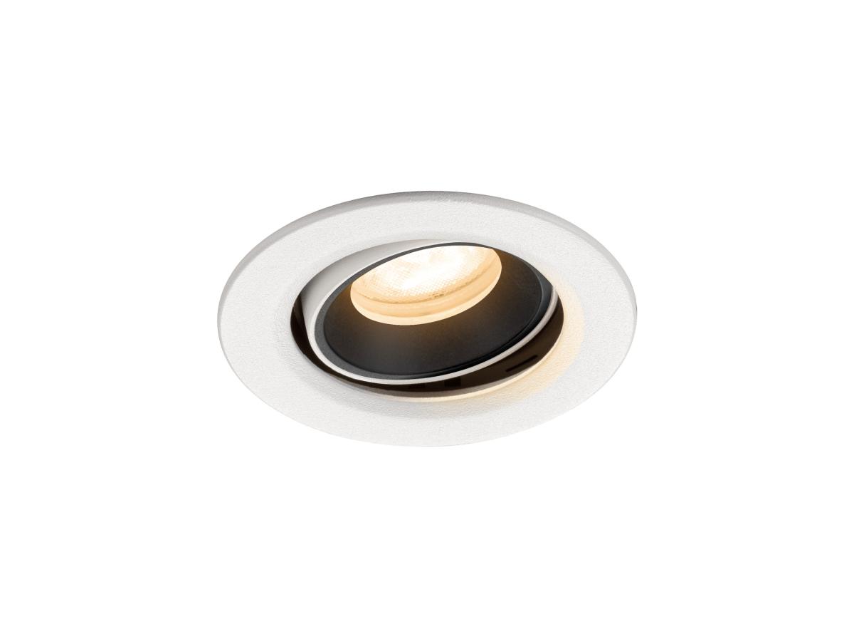 SLV - NUMINOS® MOVE XS, plafondinbouwarmatuur wit/zwart 2700 K 55° - 1009340