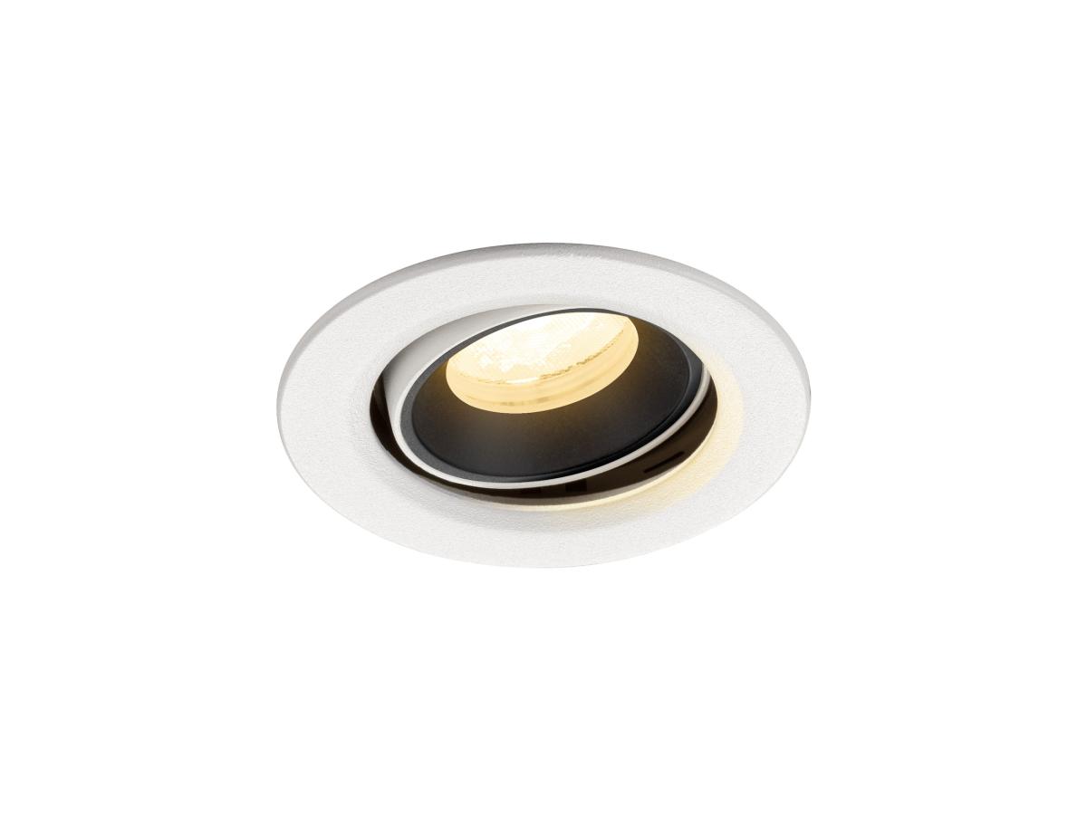 SLV - NUMINOS® MOVE XS, plafondinbouwarmatuur wit/zwart 3000 K 40° - 1009355