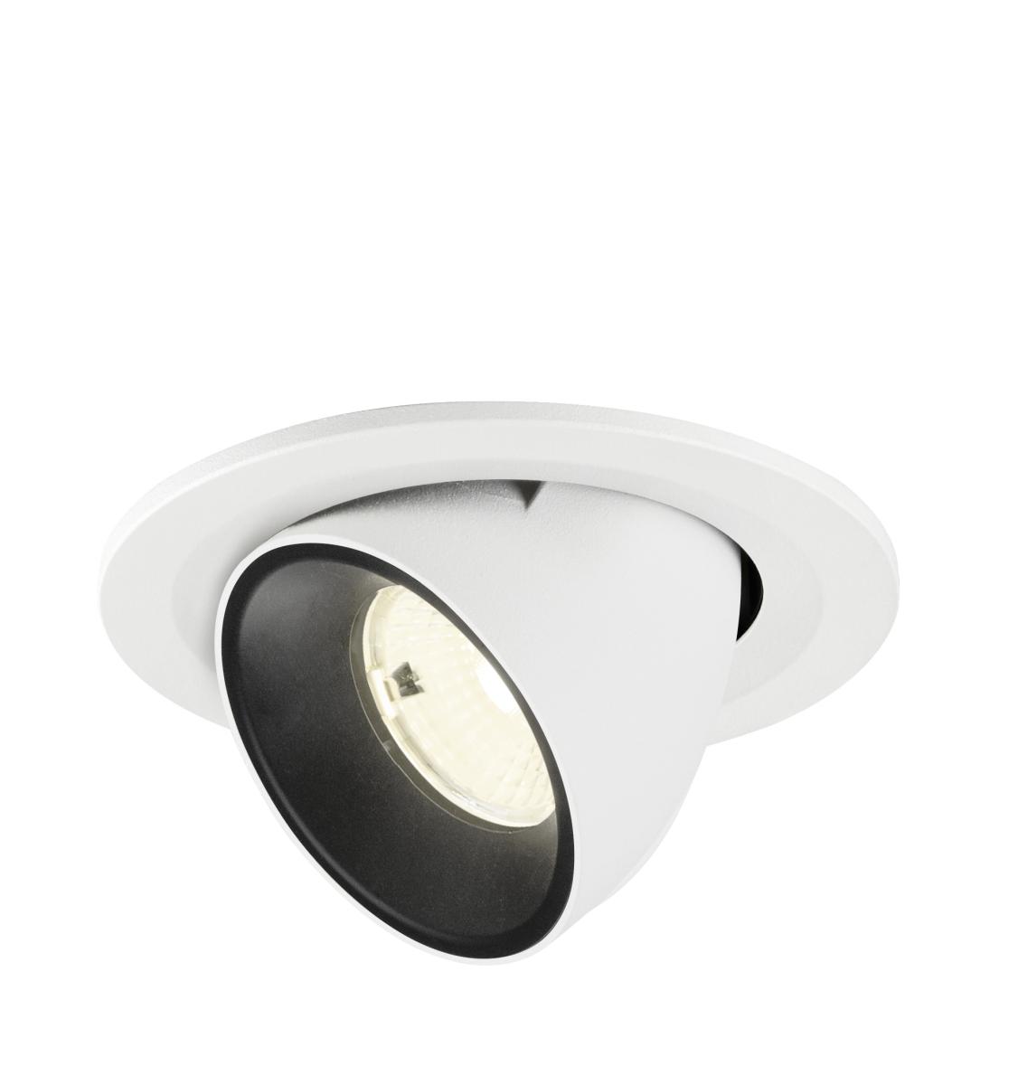 SLV - NUMINOS® GIMBLE S, plafondinbouwarmatuur wit/zwart 4000 K - 1009430