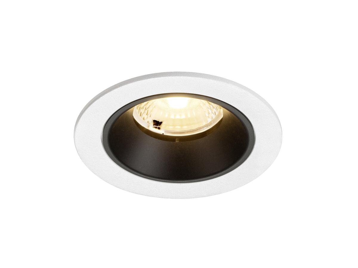 SLV - NUMINOS® S, plafondinbouwarmatuur wit/zwart 3000 K 40° - 1009463