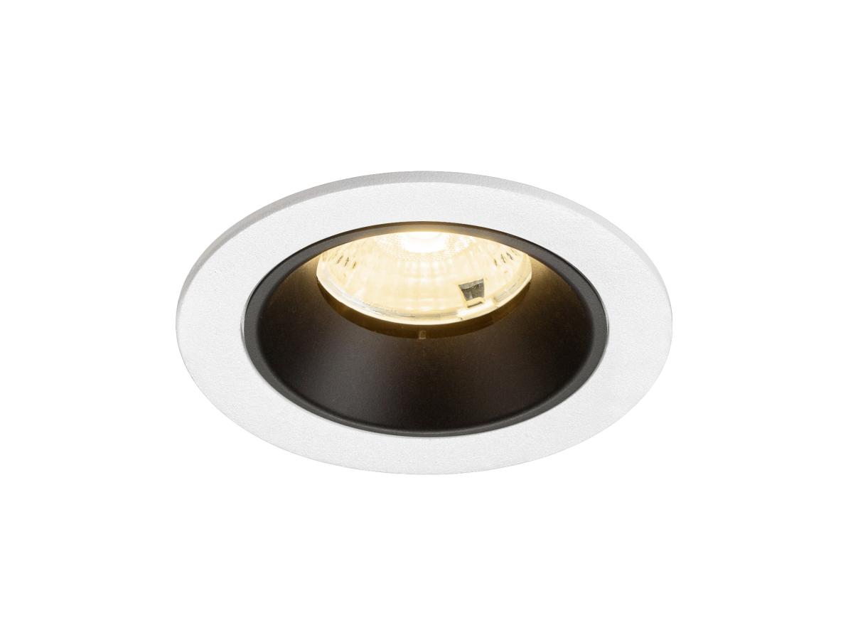 SLV - NUMINOS® S, plafondinbouwarmatuur wit/zwart 3000 K 55° - 1009466