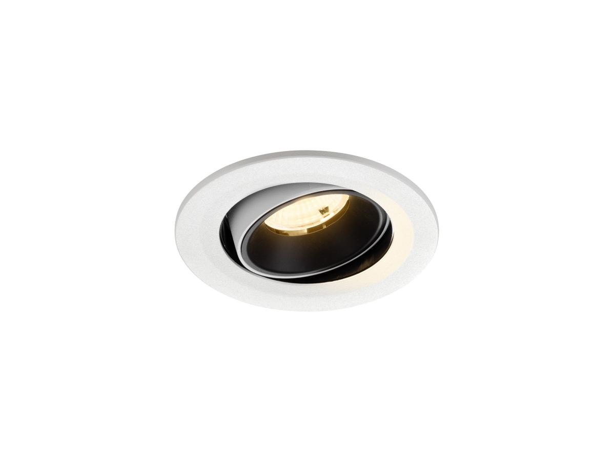 SLV - NUMINOS® MOVE S, plafondinbouwarmatuur wit/zwart 3000 K 55° - 1009520