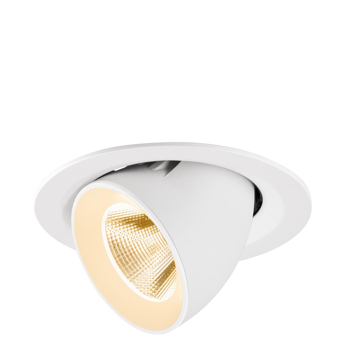 SLV - NUMINOS® GIMBLE M, plafondinbouwarmatuur, 2700K, 20°, wit - 1009551