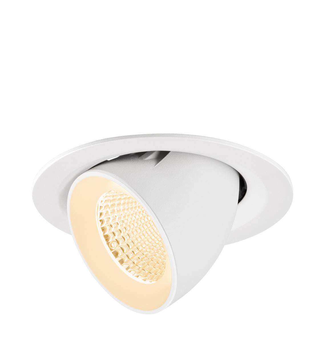 SLV - NUMINOS® GIMBLE M, plafondinbouwarmatuur, 2700K, 40°, wit - 1009554