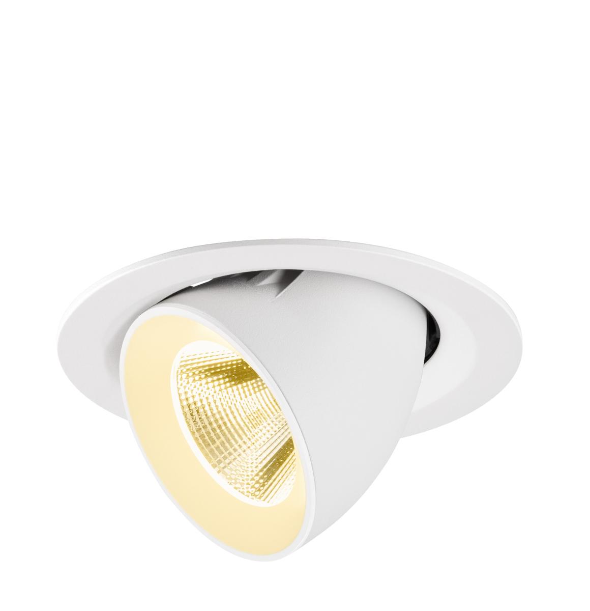 SLV - NUMINOS® GIMBLE M, plafondinbouwarmatuur, 3000K, 20°, wit - 1009569